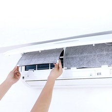 벽걸이 에어컨필터 미세먼지 차단 냄새 제거 간단시공, 단품