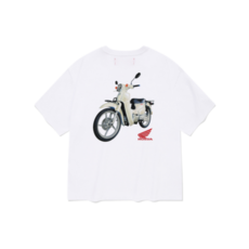 혼다 모터싸이클 Honda Super Cub T-shirt 티셔츠 White 매장정품