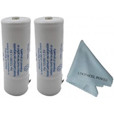 Loopacell 피복을 가진 Welch Allyn 72200 3.5V를위한 대륙간 탄도탄 2 72200 보충 건전지, 1