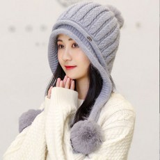 겨울여성귀마개모자