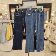 셀덴 [동아백화점 수성점] 50% 겨울 시즌 여아 아동 키즈 캐주얼 바지 약기모 기본 부츠컷 데님 청바지 EDTJ24T56-01