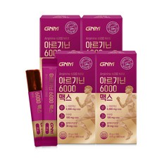 GNM 아르기닌 6000 맥스 타우린 비타민C / 비타민B 블랙마카 분말 시트룰린 오르니틴 염산염, 375g, 4개