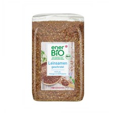 Enerbio Leinsamen Geschrotet 에너바이오 그라운드 플랙시드 아마씨 가루 400g 3팩, 3개