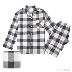 긴팔체크파자마