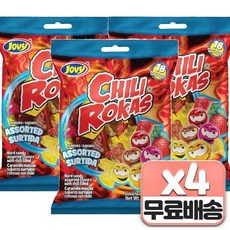 JOVY 멕시코 칠리 캔디 믹스 칠리 로카 캔디, 144g, 12개