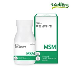 웰러스 바른 엠에스엠 관절 연골 영양제 MSM 100%, 1개, 180정