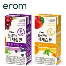 이롬 황성주 과채습관 퍼플 혼합주스, 190ml, 32개