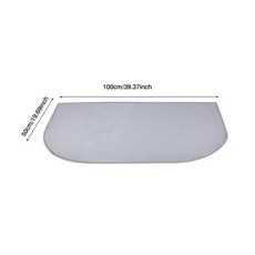 벽난로 도구 세트 방화 벽 카펫 난로 깔개 미끄럼 방지 보호 바닥 매트 방염 패드 액세서리, 3) Gray50x100cm