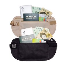 애니아이1+1 여행용 안전 복대지갑 여권보관 도난방지 소매치기방지 슬림복대가방