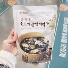 피코크 피코크 정갈한 소고기 들깨미역국 500g x 2개, 아이스박스포장