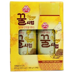 오뚜기 꿀시럽 400gx2개 꿀 올리고당 코스트코, 400g, 2개