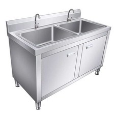 업소용 싱크대 주방 식당 개수대 음식점 작업 세척대, 상세 페이지 참고, 60x60x80 단일 싱크 캐비닛 패키지3