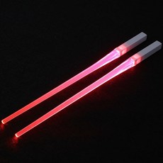 STK 재사용 가능한 LED 광선 검 젓가락 젓가락 주방 파티 찹 스틱 팩 재사용 가능한 미니 라이트 세이버, 260x10x10mm, ABS, 분홍, 1개