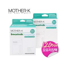 마더케이 일회용 변온 모유 저장팩 200ml, 120매, 1개
