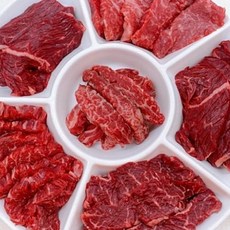 국내산 1등급 소한마리 소고기 모듬 650g, 1개
