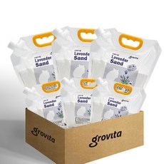 그로비타 햄스터 목욕모래 라벤더향 1BOX, 2kg, 6개