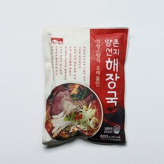 고향 양촌 선지해장국 600g 레토르트식품 선짓국, 단품