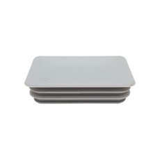 각파이프 마감캡 사각캡 각관캡 PVC 75X45, 1개