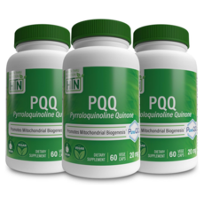 헬스쓰루 미토콘드리아 및 에너지 지원 PQQ 피롤로퀴놀린 퀴논 20mg 60베지캡슐 x3팩, 60정, 3개