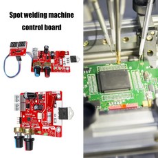 스폿용접기 전기용접기 변압기 컨트롤러 보드 시간 조절 가능 전류 패널 모듈 디지털 디스플레이 휴대용 DIY 배터리 액세서리, 2.100A