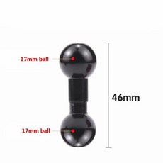 고프로 액션 카메라 스마트폰 GPS 브래킷용 듀얼 볼 홀더 전송 어댑터 1 인치 25mm 헤드 13mm, 18 1pc aluminum, 1개