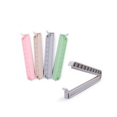 스내지 파워 봉투밀폐집게 (소4P) 125mm 시리얼 과자 봉지 비닐 봉투 밀봉 밀폐 클립 다용도집게 만능집게, 4개, 상세페이지 참조