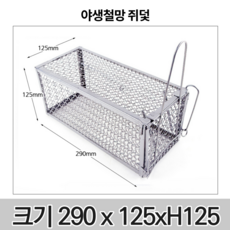 (당일출고)철망 쥐덫 쥐망 쥐철망 사각 포획망 마우스 트랩 쥐약, 1개, 1개입