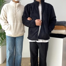집업 후리스 [M~3XL] 아노락 양털 플리스 보아털 오버핏 남녀공용 빅사이즈