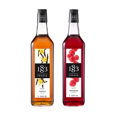 1883 바닐라 시럽 1000ml+1883 라즈베리 시럽 1000ml, 1L, 2개