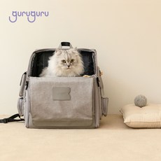 구루구루 위고백 강아지 고양이 이동가방 방수백팩, 인디핑크