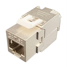 RJ45 CAT6 도구가없는 STP 차폐 키스톤 잭 모듈 자체 잠금 CAT7 CAT6A CAT6 아연 합금 네트워크 커플러 어댑터, 1개