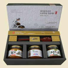 지리산 피아골 전통 재래식 고로쇠 된장 간장 고추장 천연벌꿀 명절 선물세트, 1개