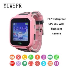 아이 추적자 시계 IP67 방수 SOS GPS Wifi 위치 방수 손전등 사진기 1.44 "아이들 똑똑한 시계 T16|어린이 시계|