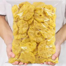 OKYAIOS 건파인애플 슬라이스 건과일 간식, 1개, 1kg