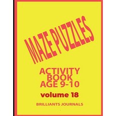 Maze puzzles Activity book Age 9-10 - Volume 18: Easy mazes book for teens large print Paperback, Independently Published