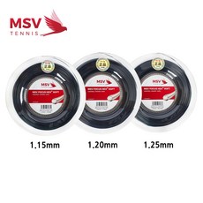 MSV 포커스헥스® 소프트 릴 (6각) 테니스 스트링 폴리, 1.15mm (BK)