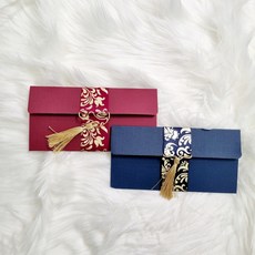 매니샵 전통용돈봉투 부모님용돈 설날 명절 상품권봉투 레드1+블루1
