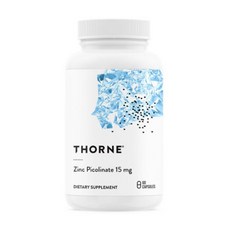 THORNE 쏜리서치 아연 피콜리네이트 60정 (15mg / 30mg), 1개