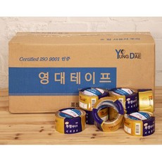 한우주+편리함을더하다:/19860EA_ BOX_ 영대/BOX 영대 투명 테이프 48mmx50m 50개입