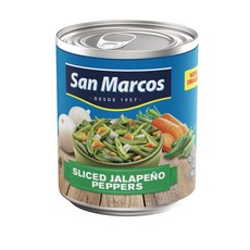 San Marcos Sliced Jalapeno Peppers 7 Ounce 샌 마르코스 슬라이스 할라피뇨 고추 7온스, 198g, 1개