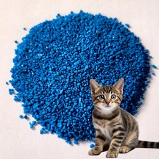 WITH블럭 [ 먼지제로 ] [ 무향 ] 친환경 고양이 모래 자연산 30L, 스카이블루, 1포, 20kg