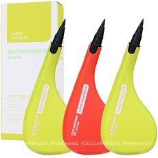 롱그뷰 롱그뷰 이지드로잉 핏 아이라이너 블랙브라운 3개 (케이스 색상 랜덤), 상세페이지 참조