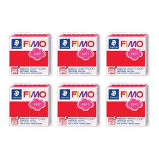 피모 소프트 / fimo 폴리머클레이 스컬피, 24번 인디안레드, 6개입