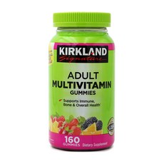 커클랜드 성인 멀티비타민 구미 160정 (구미) Kirkland Adult Multivitamin (160 Gummies), 1개