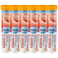 미볼리스발포비타민 [당일출고] 미볼리스 비타민C 발포비타민 20정 6개 Mivolis Vitamin C Brausetabletten 6set