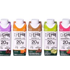 빙그레 더단백 5종 250ml 18개 초코 커피 카라멜 딸기 멜론 단백질 프로틴