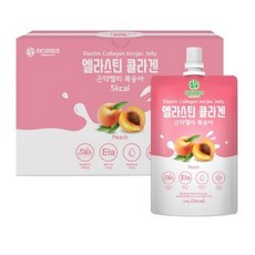 단디라이프 엘라스틴 콜라겐 곤약젤리 복숭아맛 10개입, 840g, 2개