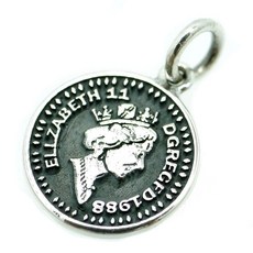 순금직사각엘리자베스코인펜던트