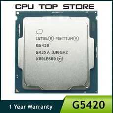 인텔 펜티엄 듀얼 코어 쿼드 스레드 CPU 프로세서 G5420 3.8GHz 4M 54W 58W LGA 1151 - g5420