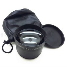 캐논 니콘 카메라 52mm 용 52mm 2X 망원 텔레 컨버터 변환기 부착 필터 52mm, 상세내용참조